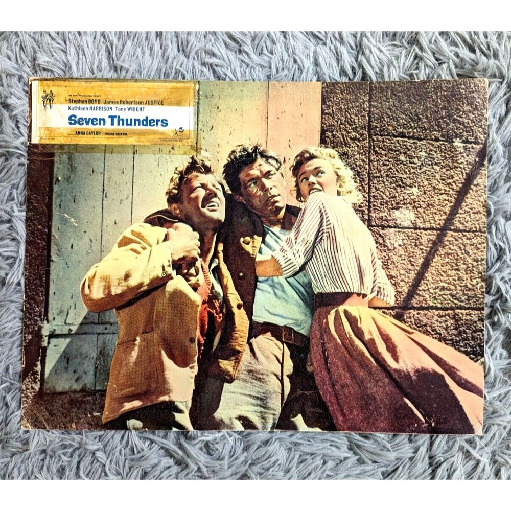 Seven Thunders 1957 Lobby Cards Movie Poster WWII Stephen Boyd British Military